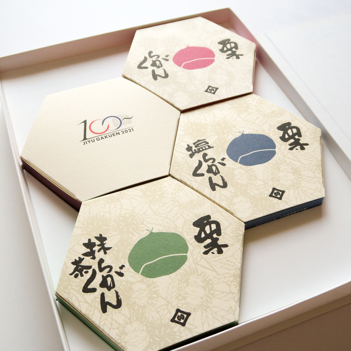 【自由学園100周年記念】栗らくがん  24個入り六角箱詰め合わせ